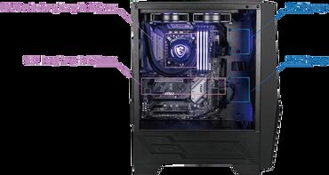 Korpuslar: MSI MAG Forge 100M Gaming Case 🔸ATX / Micro-ATX / Mini-ITX 🔸2 × USB — 12