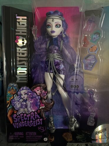 российские куклы: Кукла монстер хай( monster high) Спектра, базовая 3 поколения