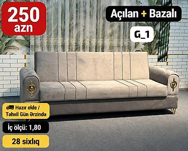 dolab termo: Açılan və bazalı divan – model G_1 - Qiymət: 250 AZN (şəkildə — 1