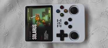Digər oyun və konsollar: Portativ retro oyun konsolu - Korpus: ağ rəng, yığcam qatlanan — 5