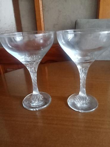 koktel: Qədəhlər, Şüşə, 2 ədədli dəst, 200 ml — 1
