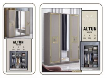 tek dolablar: Новый, Распашной, 3 двери Прямой шкаф, Гардеробный шкаф, Турция