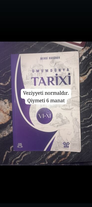 5 ci sinif informatika pdf: Mehdi Həsənovun müəllifliyi ilə "Ümumdünya Tarixi" dərsliyi. Kitab