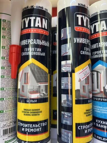 купить бу набор ключей и головок: Универсальный силиконовый герметик Tytan Professional белого цвета