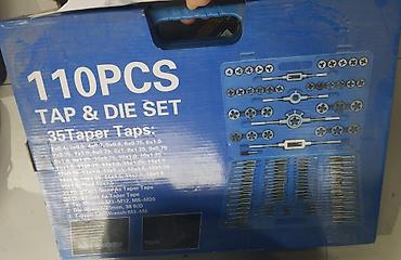 ulduz acar: 110 Parça Qaynaq Vint Kəsici Dəsti (Tap & Die Set) Metrik saplama — 2