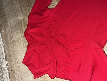 haljine m: S (EU 36), color - Red, Oversize, Long sleeves