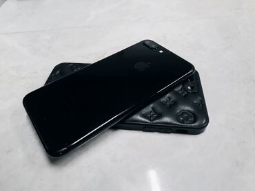 Мобильные телефоны: IPhone 7 Plus, Б/у, 128 ГБ, Черный, Зарядное устройство, Защитное стекло, Чехол, 94 %