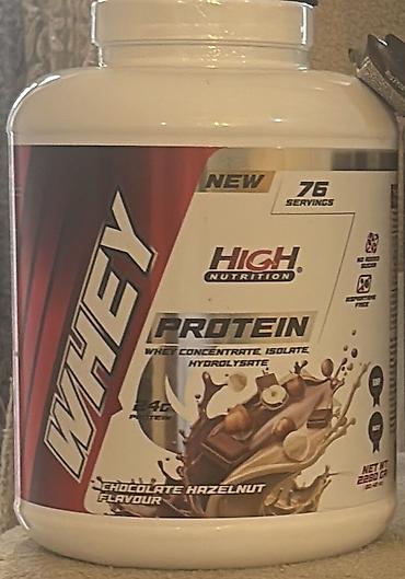 High Nutrition Whey Protein – Şokoladlı-fındıqlı dad - Tərkib: Whey