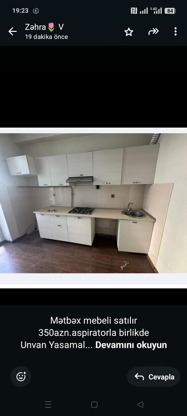 кухонная мебель бу: Mətbəx mebeli satılır 350azn.aspiratorla birlikde Unvan Yasamal