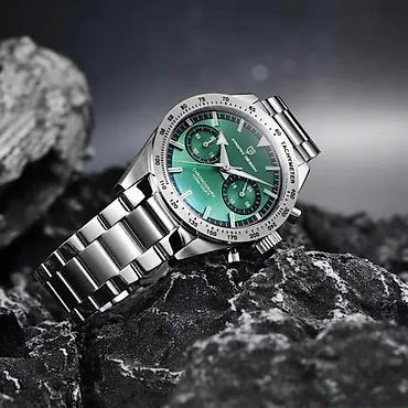 Ručni satovi: PAGANI DESIGN PD-1766 - 40mm - Zelena - Seiko mvmt Potpuno nov muški — 1