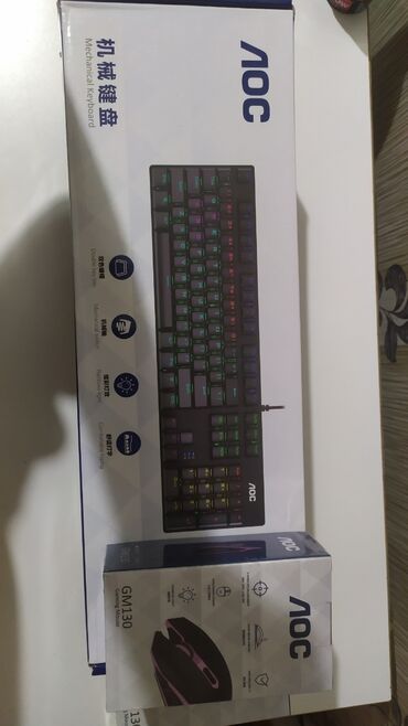 скупка ноутбуков в бишкеке: Продаю Игровой комплект Клавиатура Мышь новые Аок запечатанные