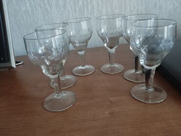 разное советское: Фужеры советские все целые. 6 штук