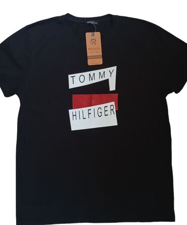 burberry majica: Men's T-shirt Tommy Hilfiger, 2XL (EU 44), bоја - Crna