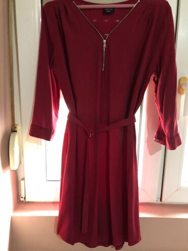 kaputi za jesen: S (EU 36), color - Burgundy, Other style, Other sleeves