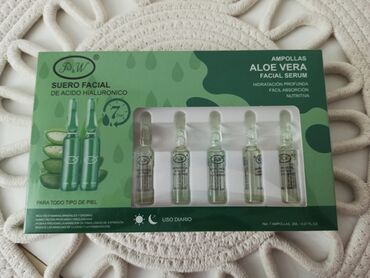 mona kaputi nova kolekcija: Ampule za lice Set od 7 ampula Aloe Vera ampule za negu koze lica