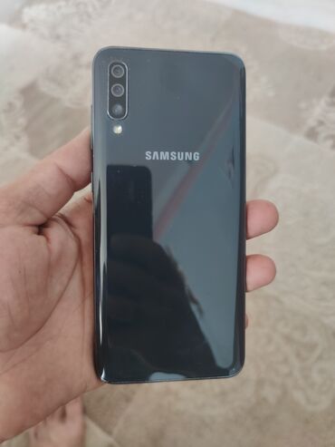 Samsung: Samsung Galaxy A70, 128 GB, rəng - Qara, Sensor, Barmaq izi, İki sim kartlı