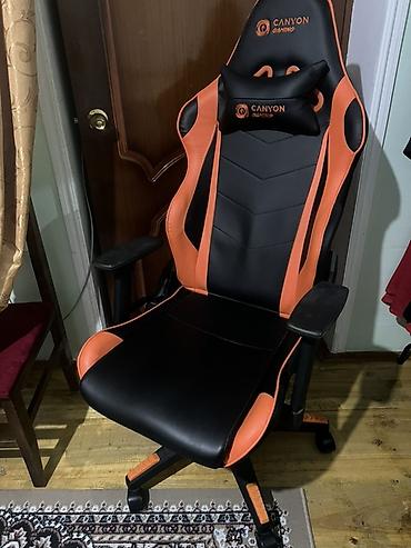 куплю мебель б у: Canyon Gaming kreslosu - Rəng: qara-narıncı - Material: eko‑dəri (PU) — 1