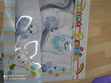 Ostale dečije stvari: Baby set za kupanje 5/1 Bade mantil, veliki peskir sa kapuljacim — 8