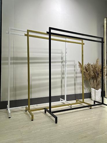 Оборудование для магазинов: Minimalist metal paltar asqısı – butik, şourum və ev geyim saxlama — 2