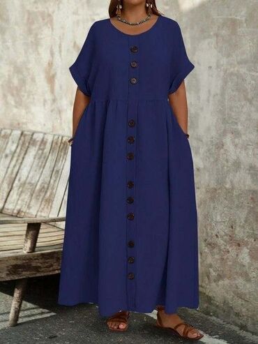 tunike za punije: 5XL (EU 50), color - Red, Short sleeves