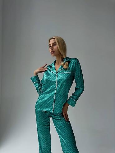 Личные вещи: Пижама, Шелк, Турция, XS, S, M — 2