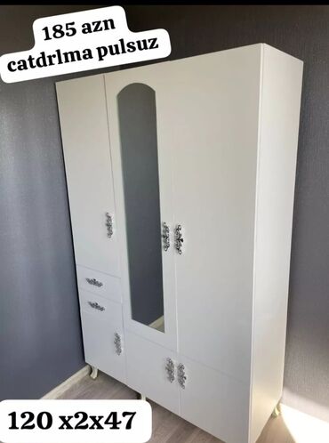 встроенный шкаф: Yeni, Açılan, 3 qapılı Düz dolab, Qarderob, paltar dolabı, Azərbaycan