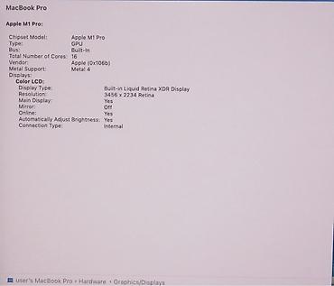 Ноутбуки Apple (MacBook): Для программирования, Б/у, M1 Pro, ОЗУ, RAM: 16 ГБ — 3