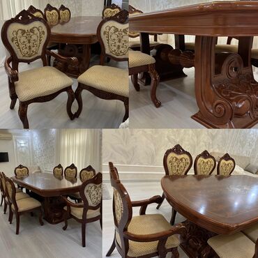 стол для маникюра купить: Qonaq otağı üçün, İşlənmiş, Açılan, Oval masa, 8 stul