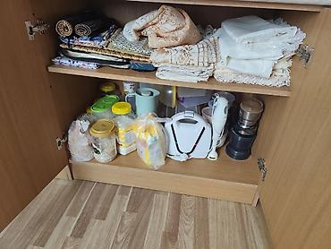 тумбы для посуды: Mətbəx üçün künc bufet/komod - Material: ağac teksturalı laminat — 3