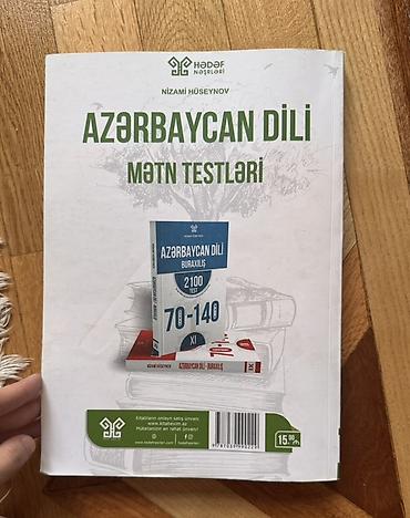 Testlər: Məhsul: Hədəf Azərbaycan dili – Mətn Testləri (XI sinif) Müəllif — 2