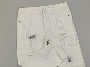 biała jeansowe spódnice: Jeansy, XL, stan - Dobry