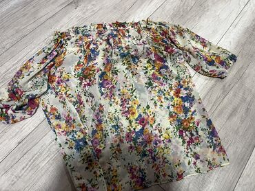 satenske kosulje: M (EU 38), XL (EU 42), Floral, color - Multicolored