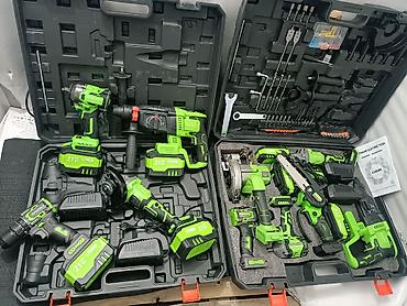 Наборы электроинструментов: Многофункциональный набор аккумуляторного электроинструмента 21V — 4