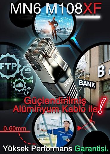 kabel: MN6 M108XF CAT6 FTP şəbəkə kabeli – 80 metr (0.60 mm) - Kateqoriya — 4