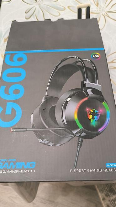 notebook: Игровая гарнитура G606 (E‑Sport Gaming Headset) с подсветкой RGB — 3