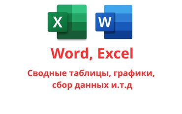 спортивная бутылка: Выполню работы по Word, Excel и в других программах. Сводные таблицы