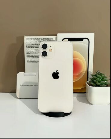 купить телевизор в баку: IPhone 12 mini, 64 ГБ, Белый, Face ID