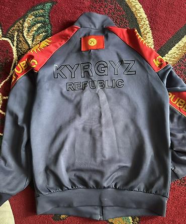 кыргыз кийими: Спортивная кофта/олимпийка “Kyrgyz Republic” бренд BIGSER - Цвет — 2