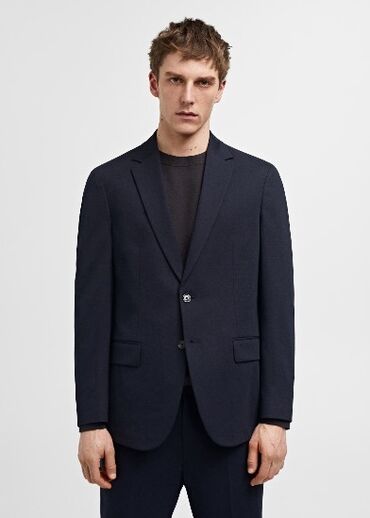 худи с балаклавой: Мужской костюм, 3XL (EU 46), Mango, Новый, цвет - Синий, Самовывоз, Платная доставка