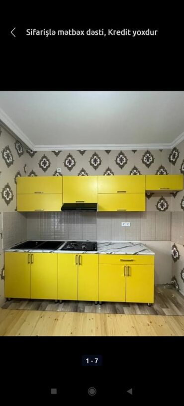 Mətbəx mebeli: Sifarişlə hazırlanmış müxtəlif ölçülü mətbəx mebelləri. Rəng və dizayn — 15