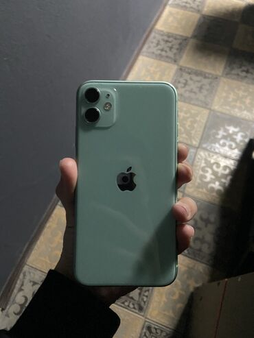 нерабочий компьютер: IPhone 11, Колдонулган, 64 ГБ, Жашыл, Коргоочу айнек, Каптама, Куту, 71 %