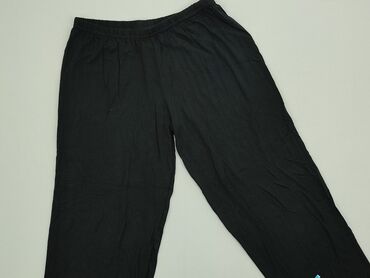 Spodnie 3/4 XL (EU 42), stan - Idealny, wzór - Jednolity kolor, kolor - Czarny
