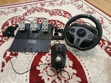 манипуляторы аксессуары: Игровой комплект для автосимов: руль, педали и