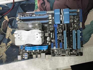 сокет 1156: Материнская плата, Б/у, Asus, LGA1155, ATX, Для ПК