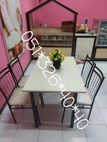 Masa və oturacaq dəstləri: Qonaq otağı üçün, Yeni, Dördbucaq masa, 4 stul -da lalafo.az — 26 Masa və oturacaq dəstləri: Qonaq otağı üçün, Yeni, Dördbucaq masa, 4 stul — 26