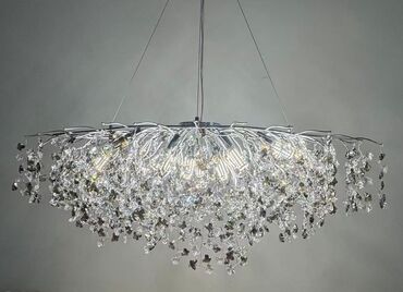 Люстры: Хрустальные подвесные люстры с LED-подсветкой - Эффектные — 37