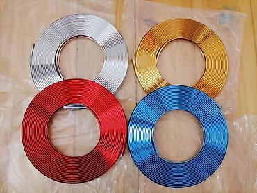 avtomobil diski: Avtomobil üçün dekorativ rim/trim lent – 8 metr Məhsul təsviri: - — 8