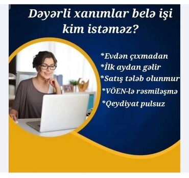 afsant işi: Uzaqdan işləmə imkanı olan online iş təklifi - Evdən çıxmadan görülən