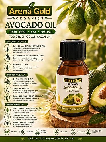 si duxusu: Arena Gold Organics təbii yağlar seriyası – saç və dəriyə kompleks — 3