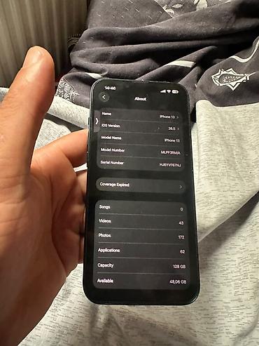 iphone 13 min: IPhone 13, 128 GB, Midnight, Face ID, Sənədlərlə — 5